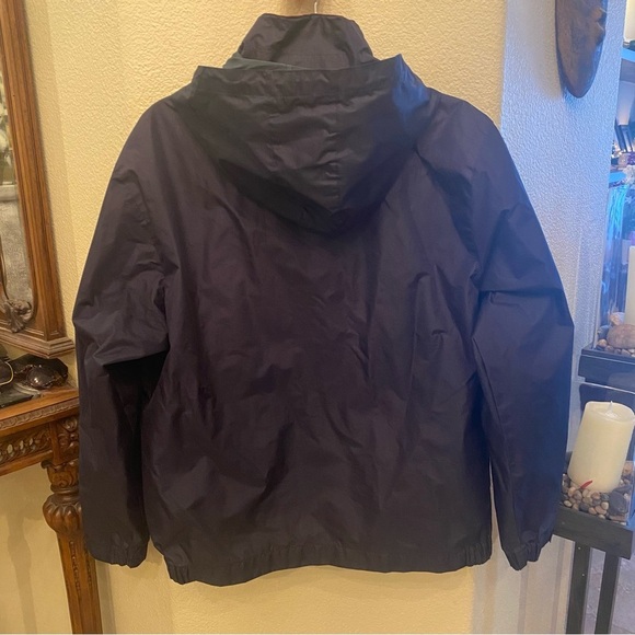 Vintage U.S. POLO ASSN. Navy Red Embroidery Zip Windbreaker Hoodie Jacket-Small - Picture 5 of 8